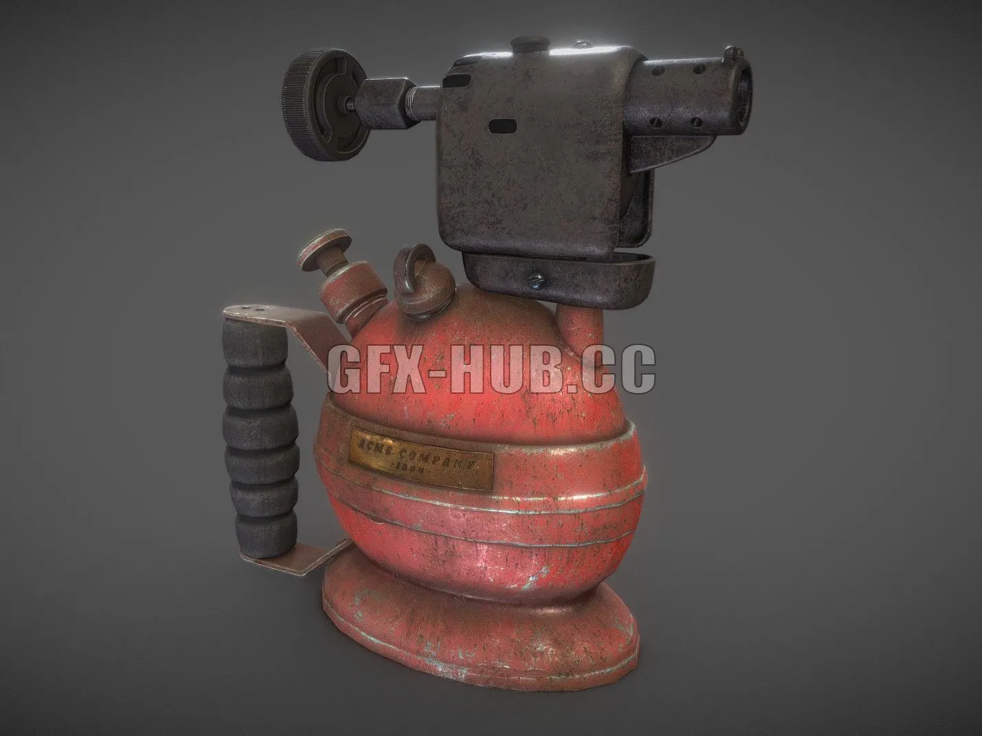 PBR Game 3D Model – Paraffin Blowtorch