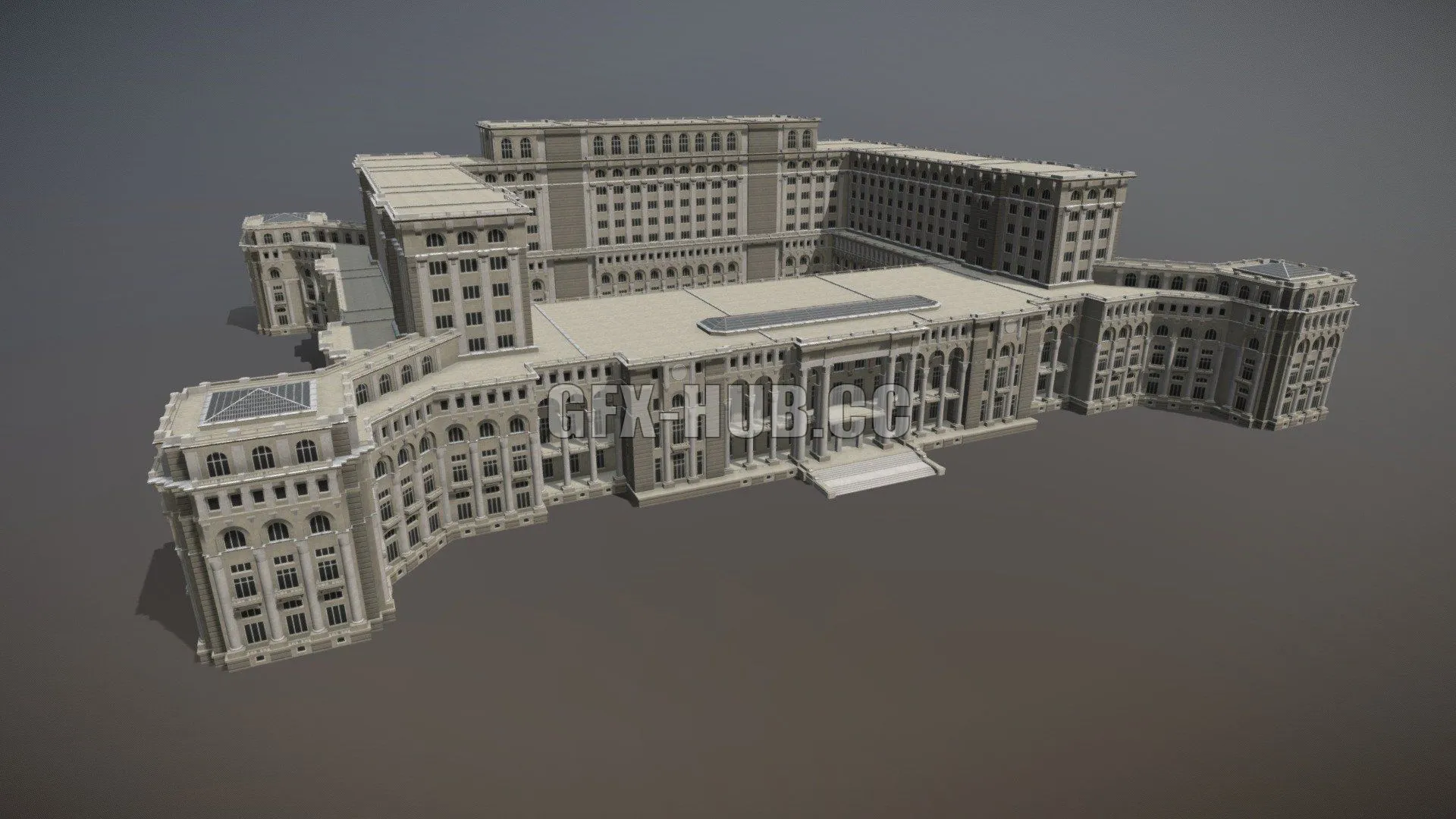 PBR Game 3D Model – Parliament
