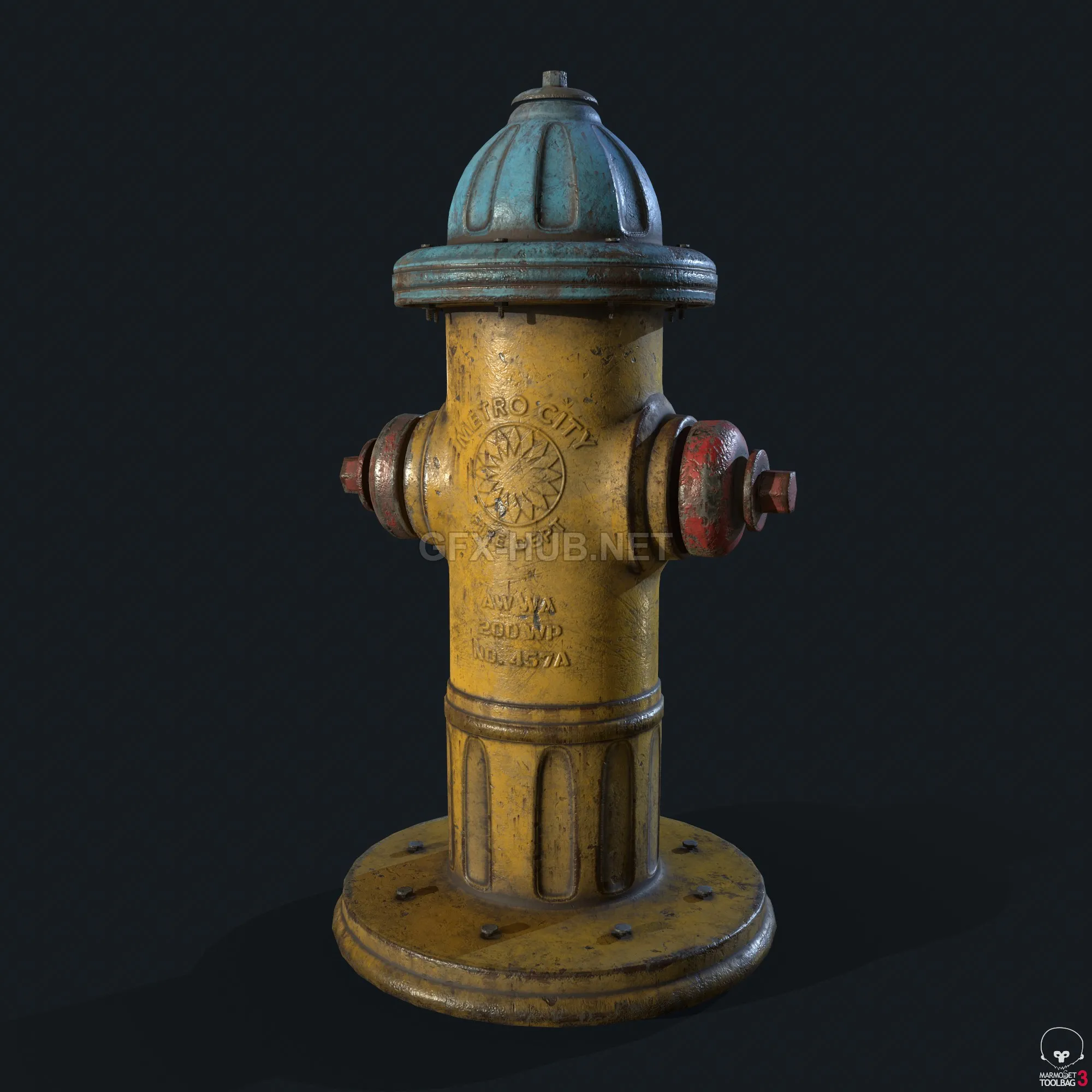 PBR Game 3D Model – PBR Fire Hydrant
