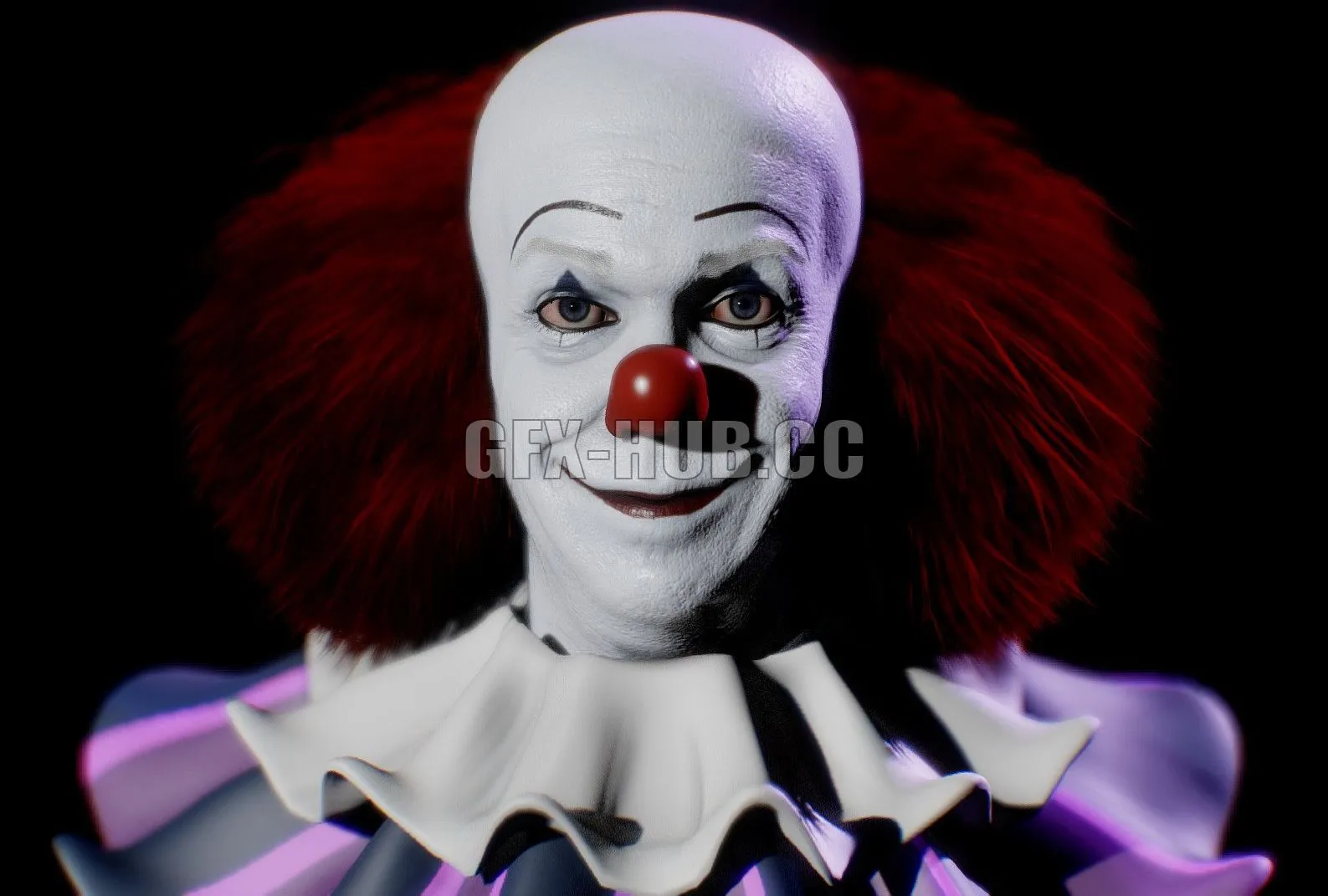 PBR Game 3D Model – Pennywise,The Dancing Clown (1990 Version)