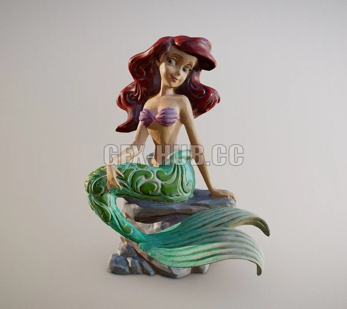 PBR Game 3D Model – Ariel Figurine