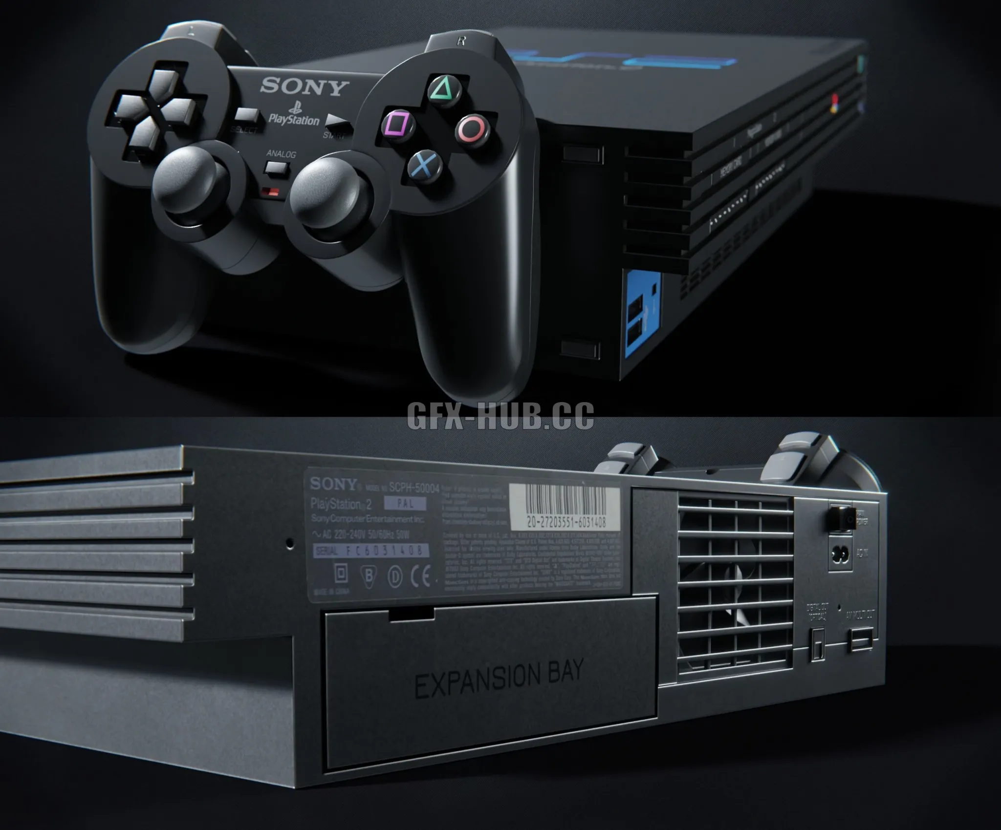 PBR Game 3D Model – PlayStation 2