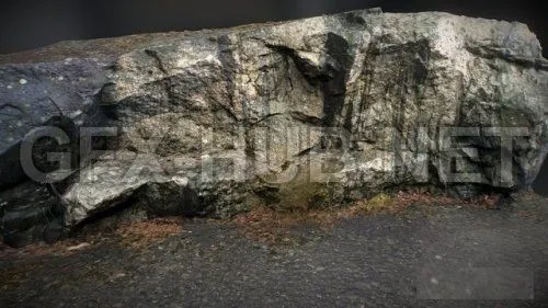 PBR Game 3D Model – Realistic Rock Stone 3D Scan