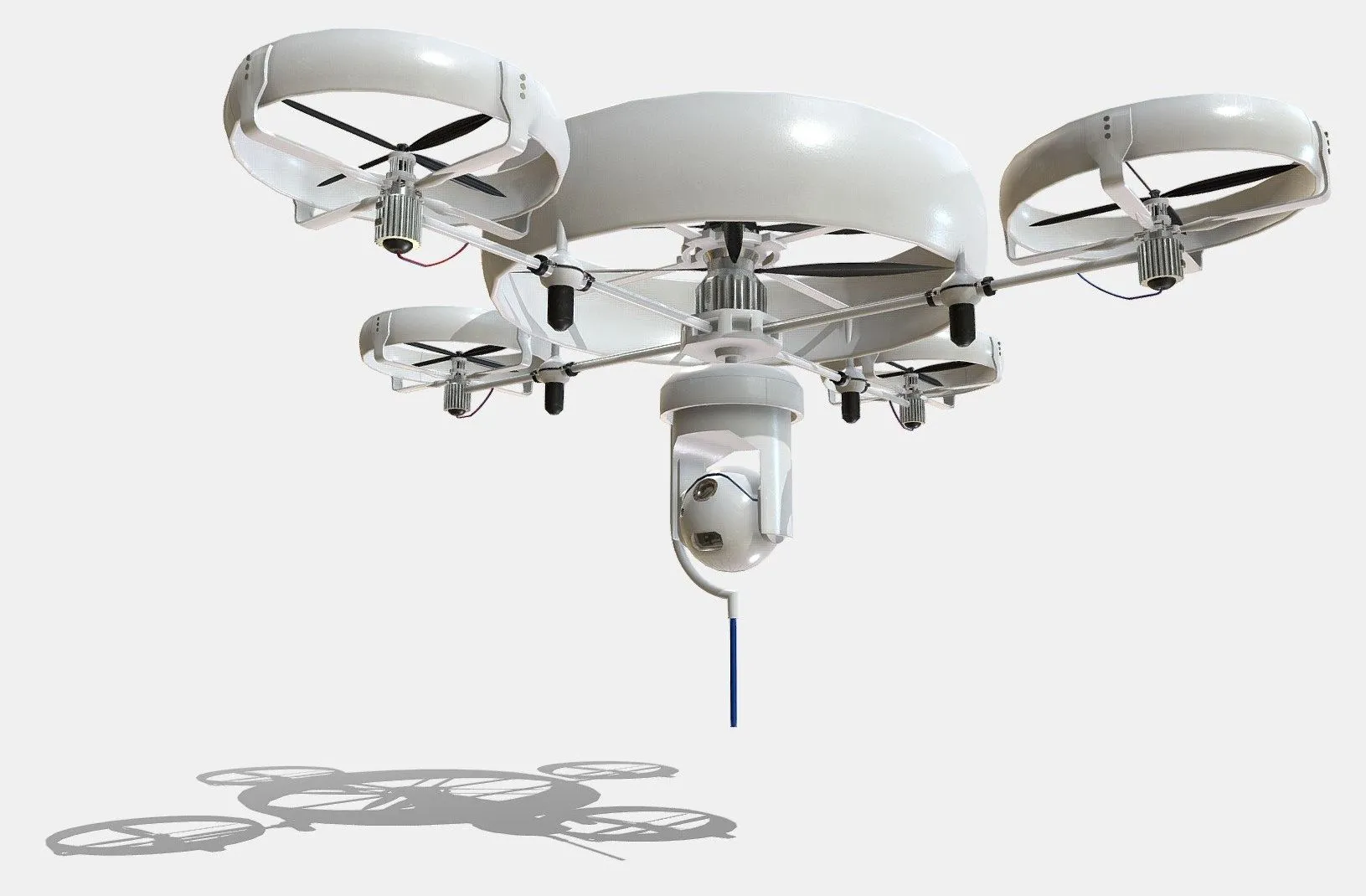 PBR Game 3D Model – Reconnaissance Spy Drone