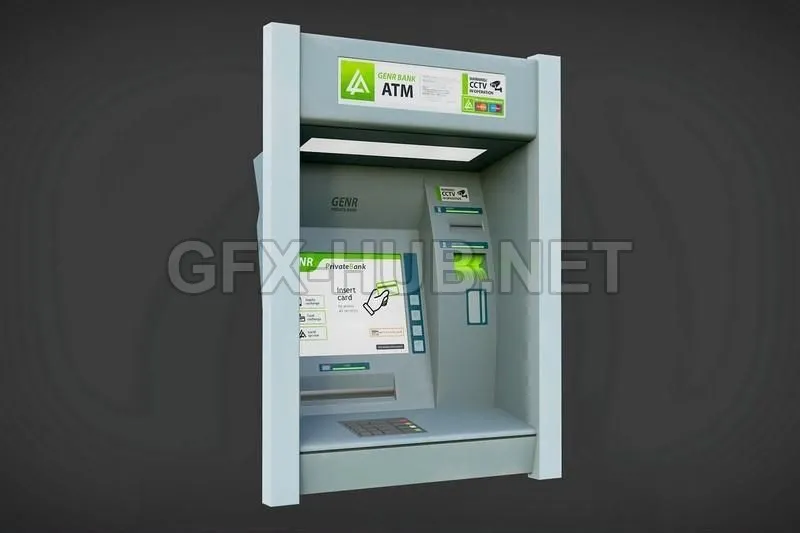 PBR Game 3D Model – Regular ATM