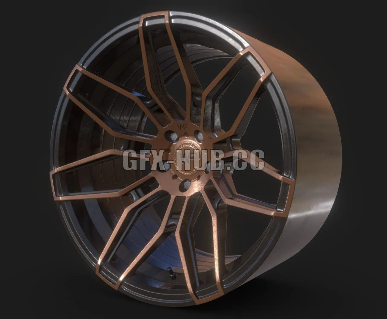 PBR Game 3D Model – Rim WheelForce 20 Lowpoly
