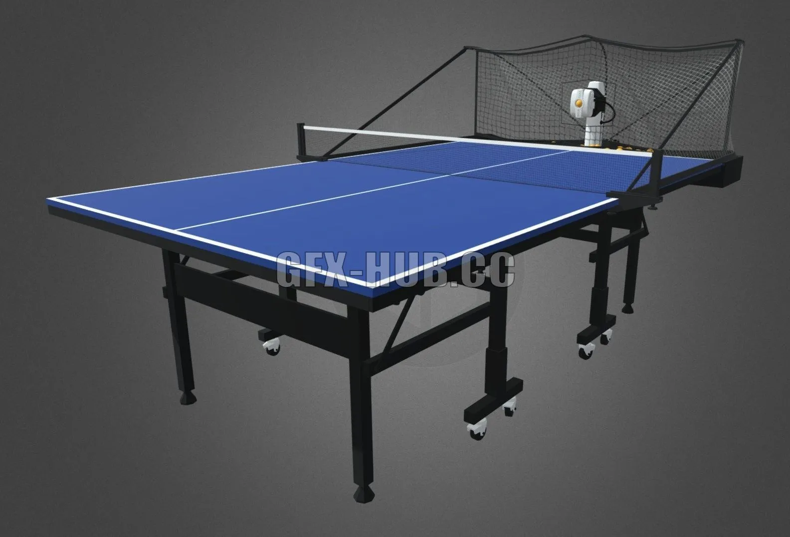 PBR Game 3D Model – Robo-Pong Table Tennis