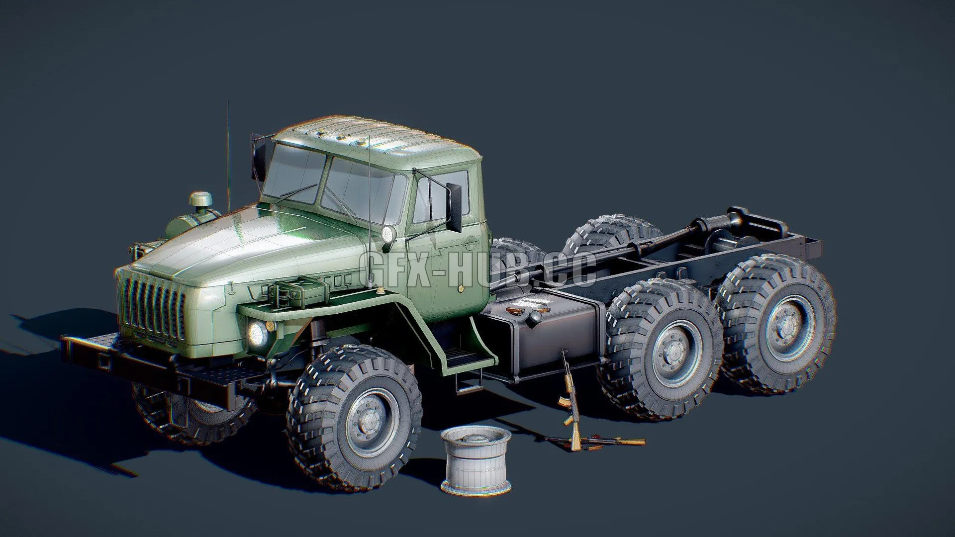 PBR Game 3D Model – Russian Military Pack