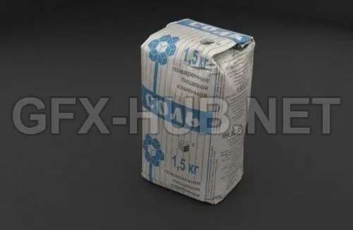 PBR Game 3D Model – Salt pack