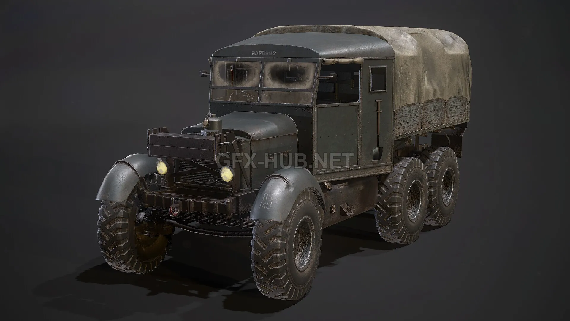 PBR Game 3D Model – Scammell Pioneer