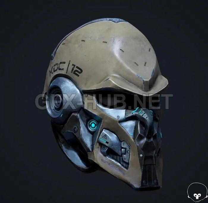 PBR Game 3D Model – Sci-fi Helmet
