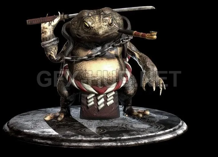 PBR Game 3D Model – Shinobi Toad PBR