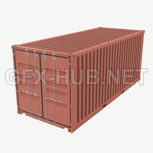 PBR Game 3D Model – Shipping Container