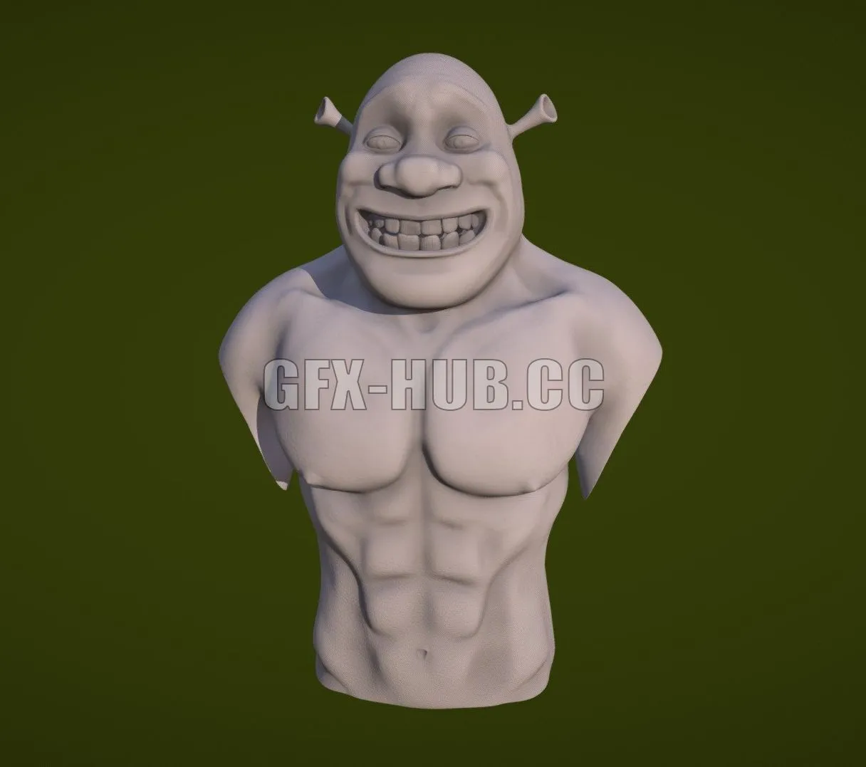 PBR Game 3D Model – Shrek fit