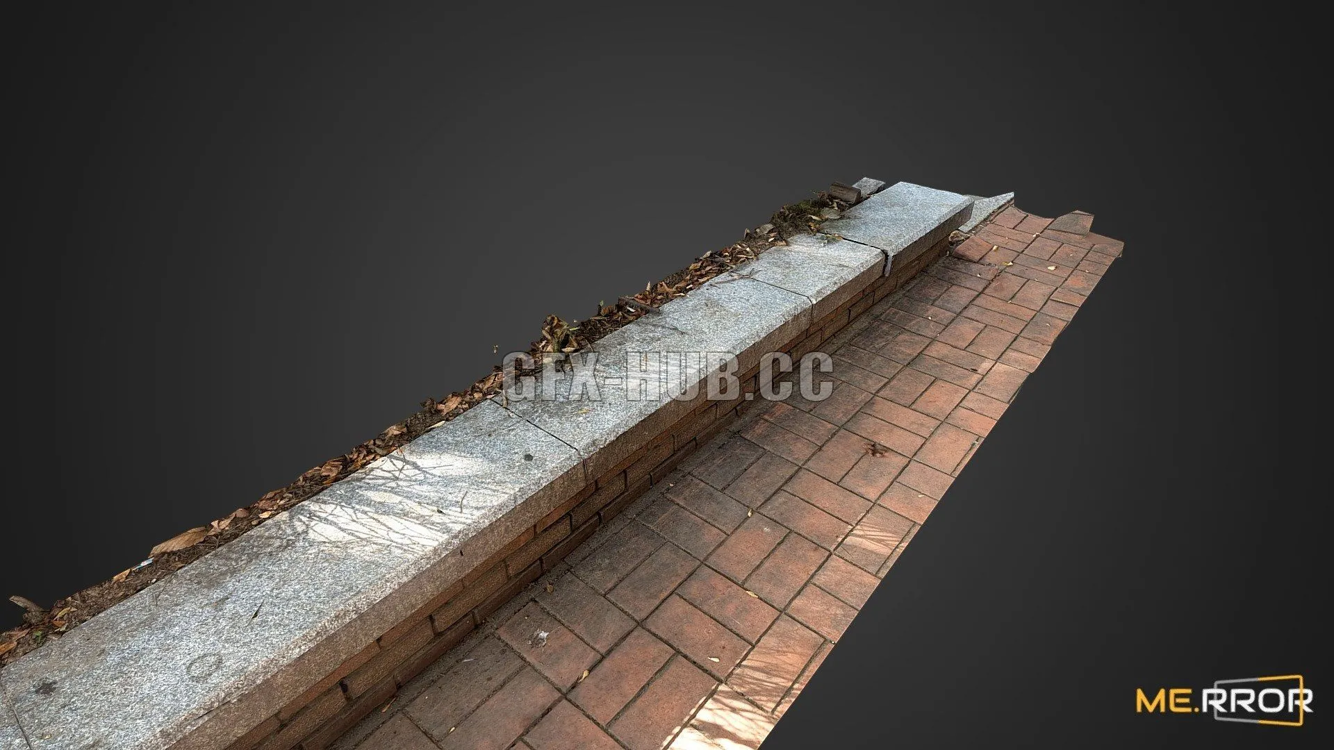 PBR Game 3D Model – SideWalk Edge Tiles