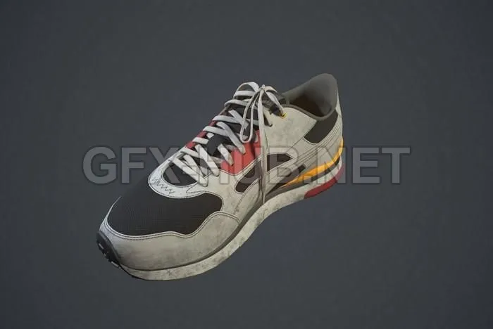 PBR Game 3D Model – Sneakers PUMA R78 Futr