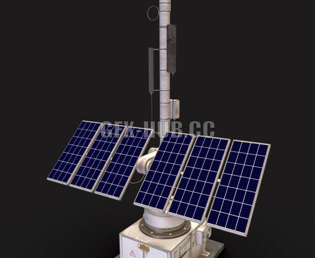 PBR Game 3D Model – Solar Panel