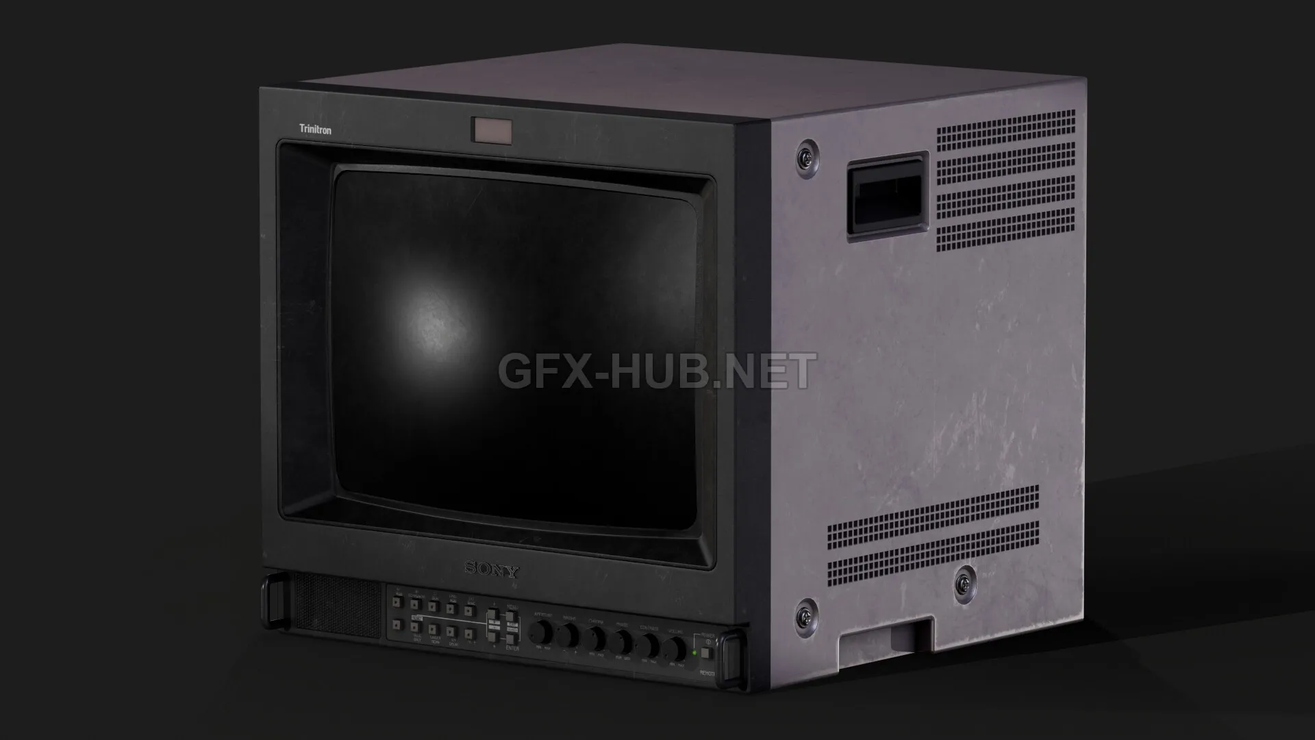 PBR Game 3D Model – Sony Trinitron TV