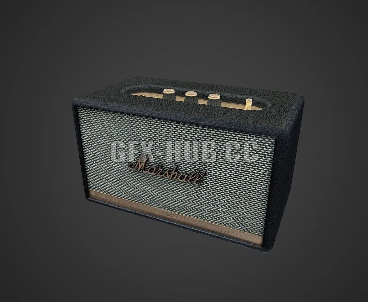 PBR Game 3D Model – Speaker