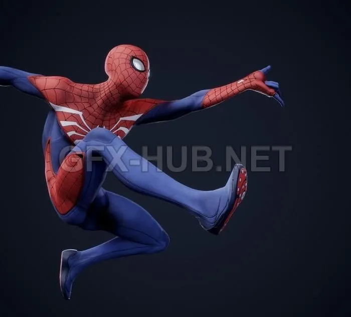 PBR Game 3D Model – Spider Man PBR 1
