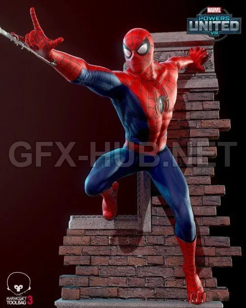 PBR Game 3D Model – Spiderman – Marvel Powers United VR