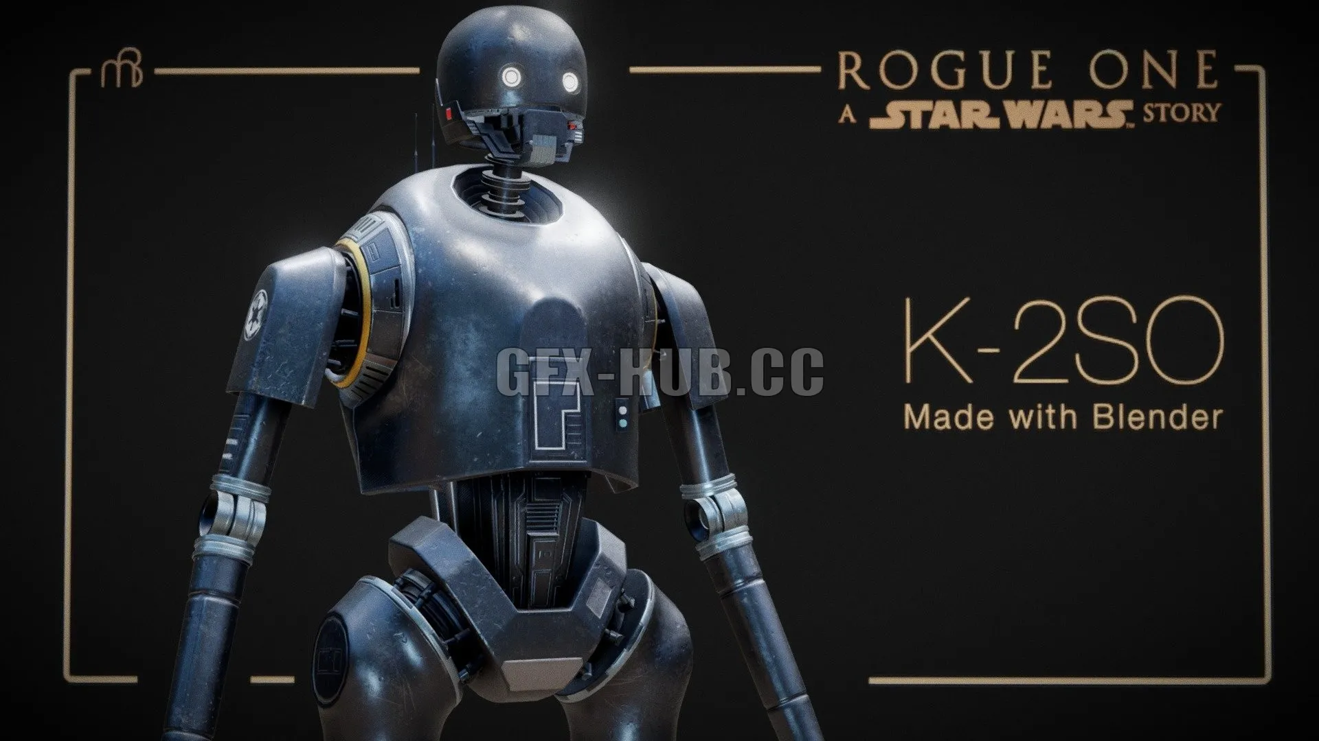 PBR Game 3D Model – Star Wars Robot