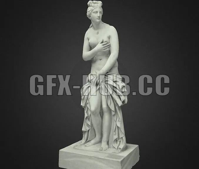 PBR Game 3D Model – Statue of Aphrodite
