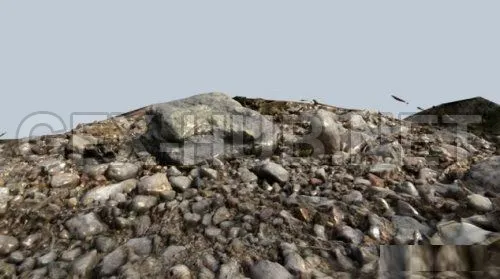 PBR Game 3D Model – Stones on the Ground 02 (obj, tex)