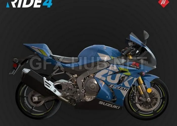 PBR Game 3D Model – Suzuki GSX R1000R 2019