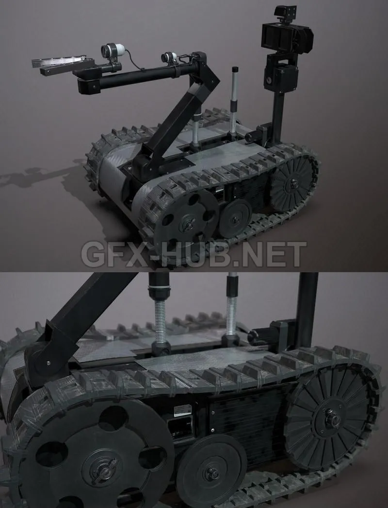 PBR Game 3D Model – Talon bomb disposal robot