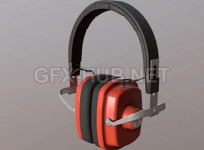 PBR Game 3D Model – TDS-3 headphones