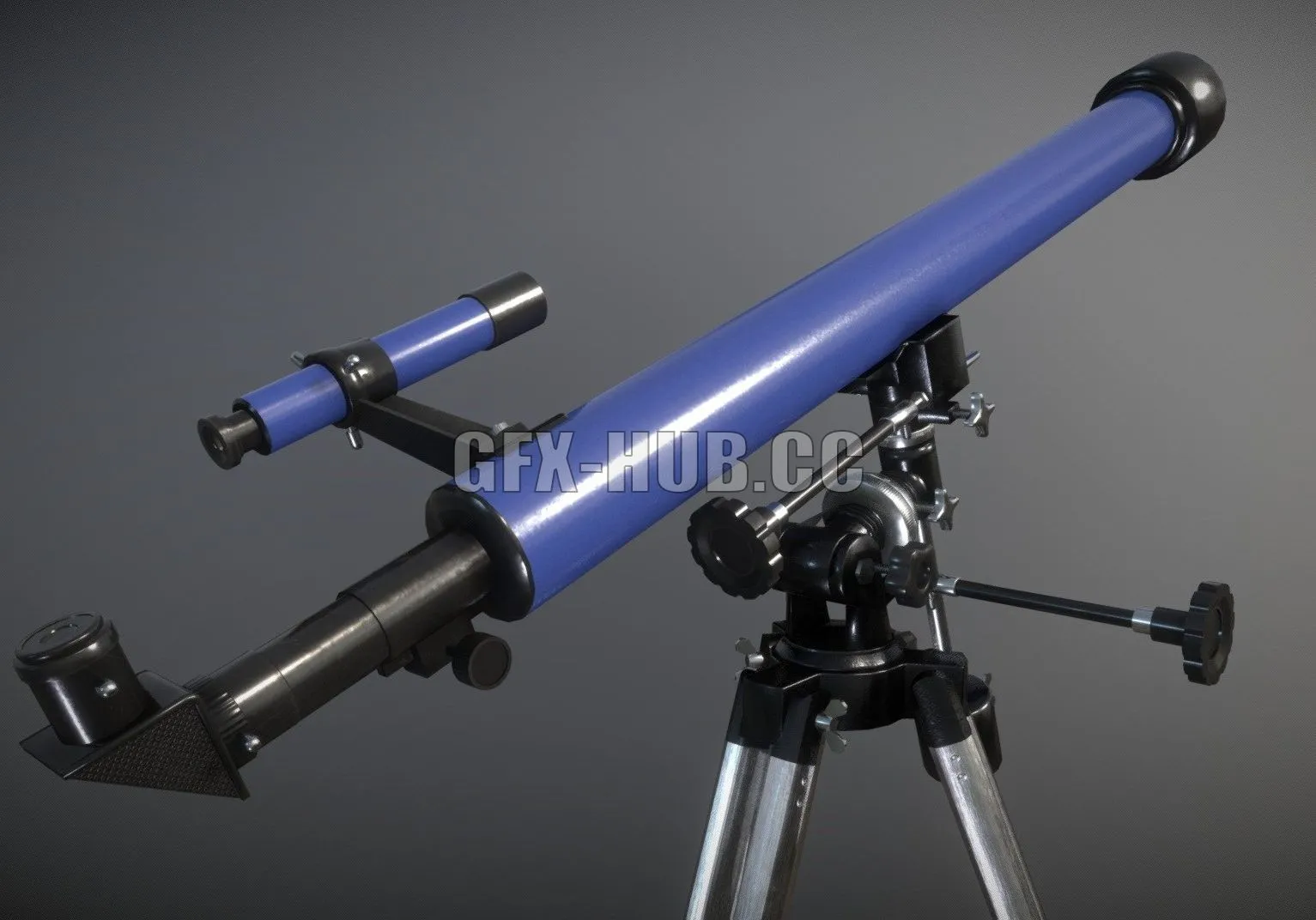 PBR Game 3D Model – Telescope