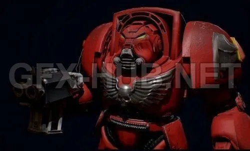 PBR Game 3D Model – Terminator Warrior PBR