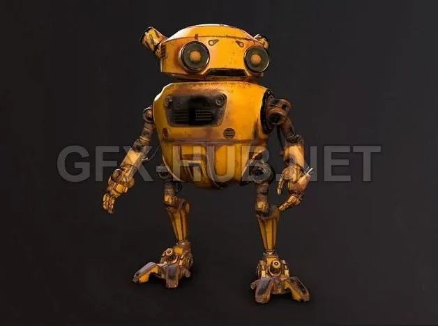 PBR Game 3D Model – The Robot