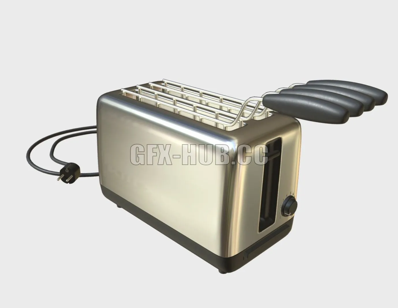 PBR Game 3D Model – Toaster