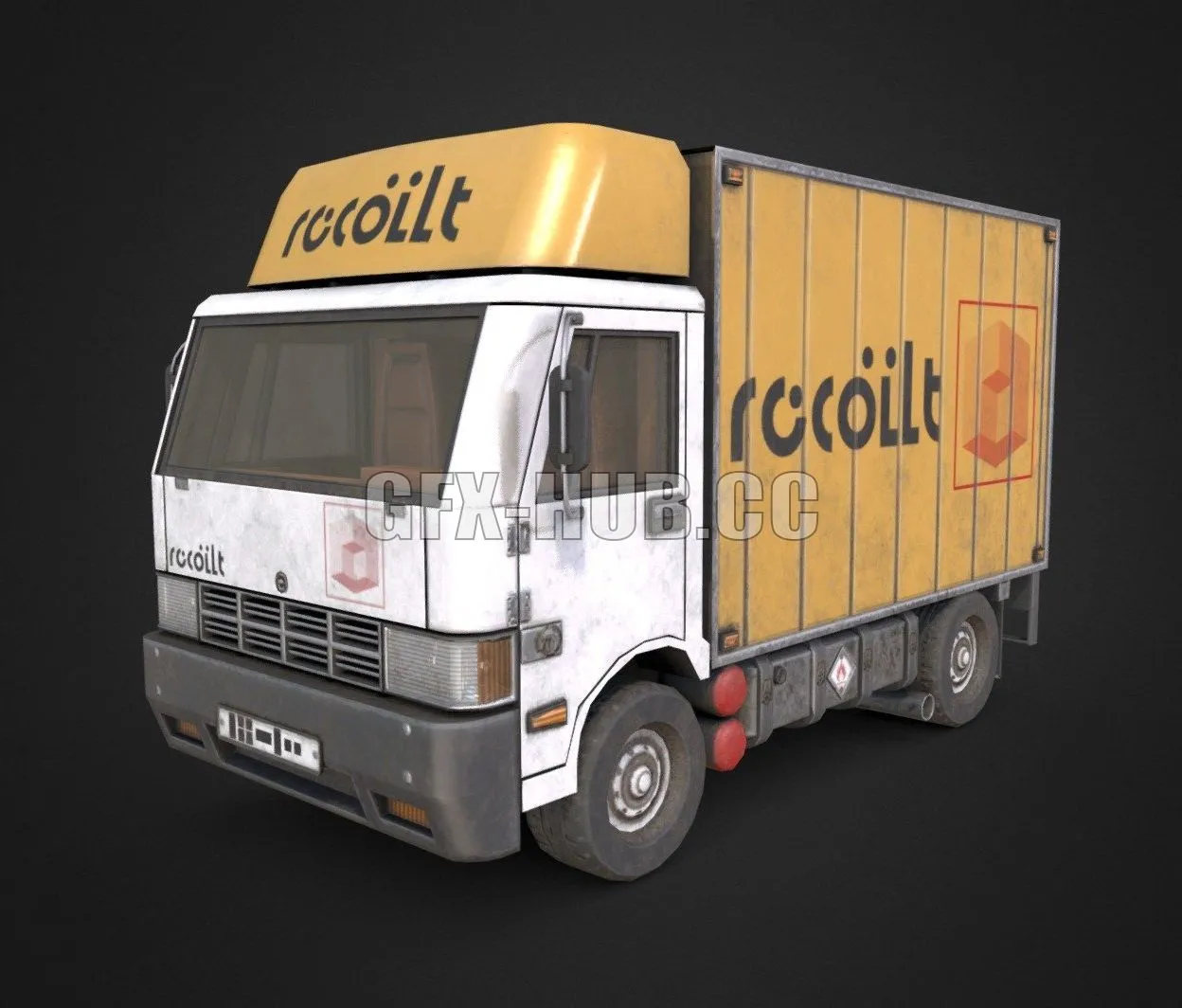 PBR Game 3D Model – Truck Textured 3