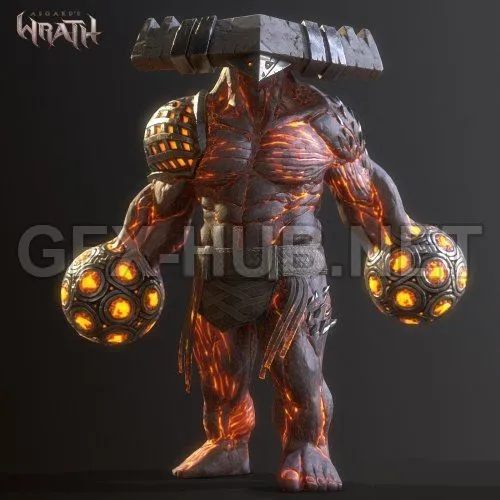 PBR Game 3D Model – Tyr Bruiser – Asgard’s Wrath
