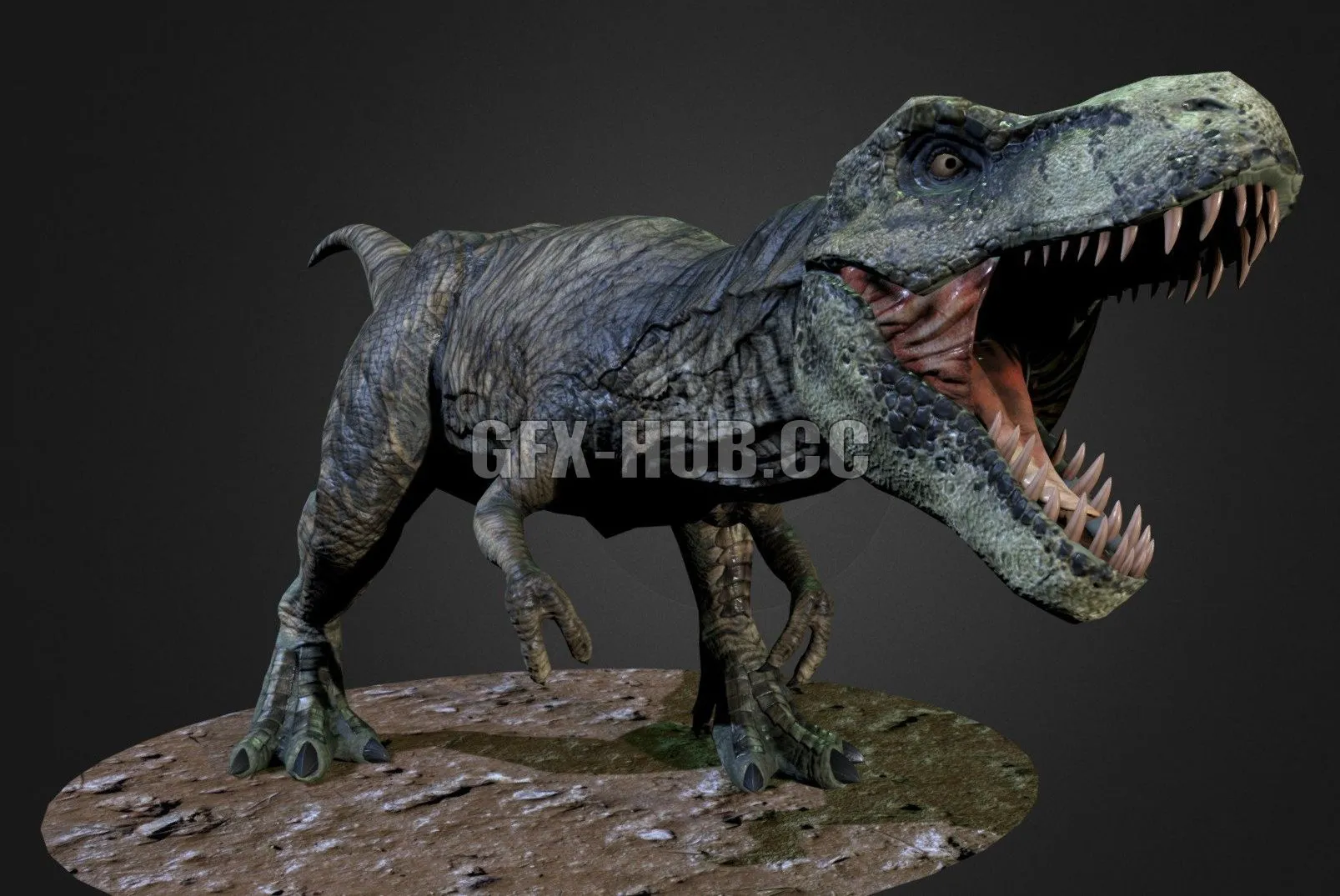 PBR Game 3D Model – Tyrannosaurus Rex