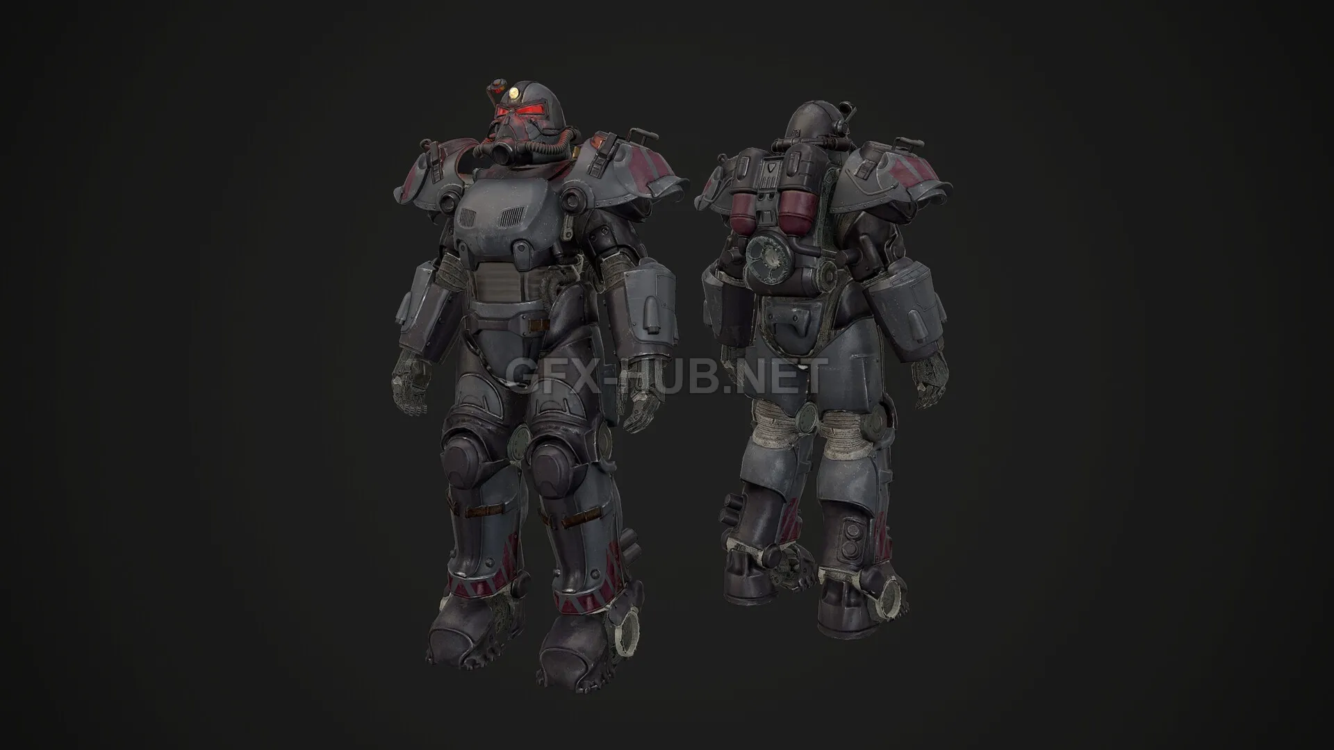 PBR Game 3D Model – Ultracite Power Armor