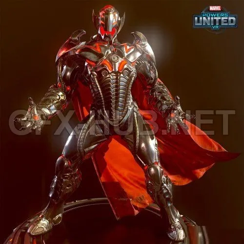 PBR Game 3D Model – Ultron – Marvel Powers United VR