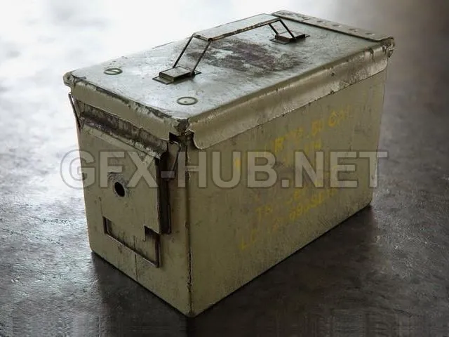PBR Game 3D Model – US M2A1 50 CAL Ammo Box