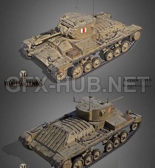 PBR Game 3D Model – Valentine Infantry Tank Mk. III