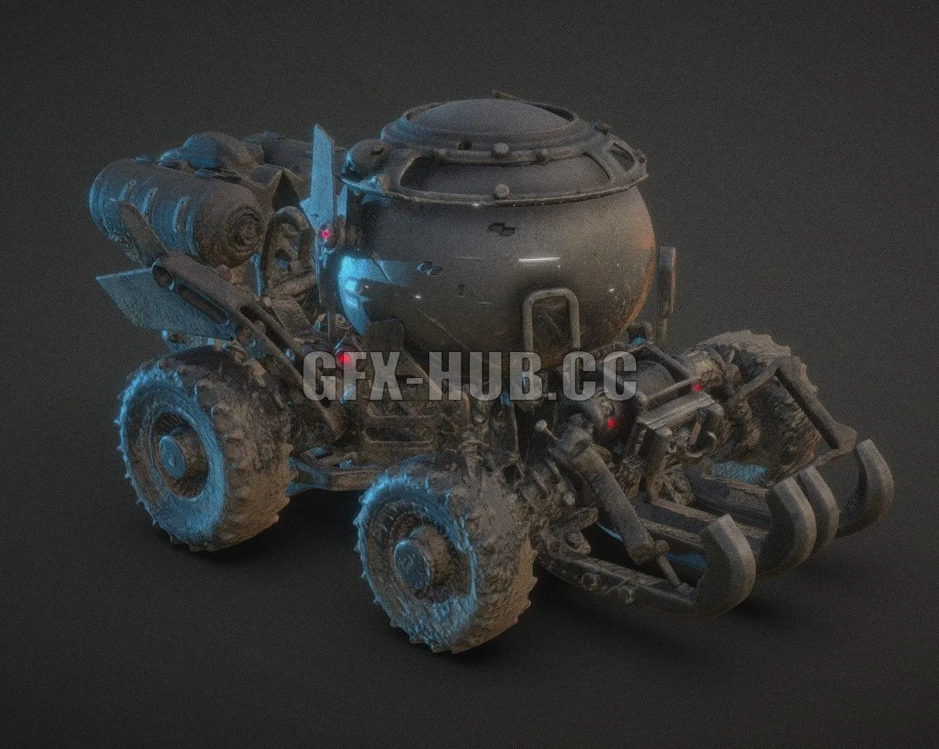 PBR Game 3D Model – Vehicle from 3D my Graphic Novel