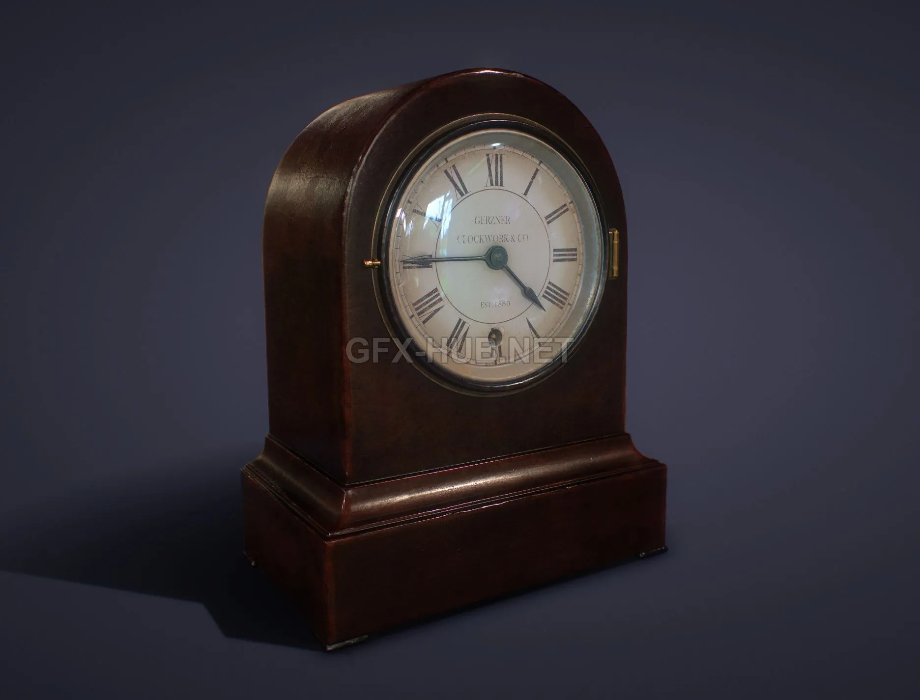 PBR Game 3D Model – Victorian Mantel Clock