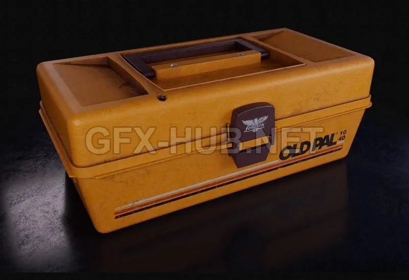 PBR Game 3D Model – Vintage Tackle Box