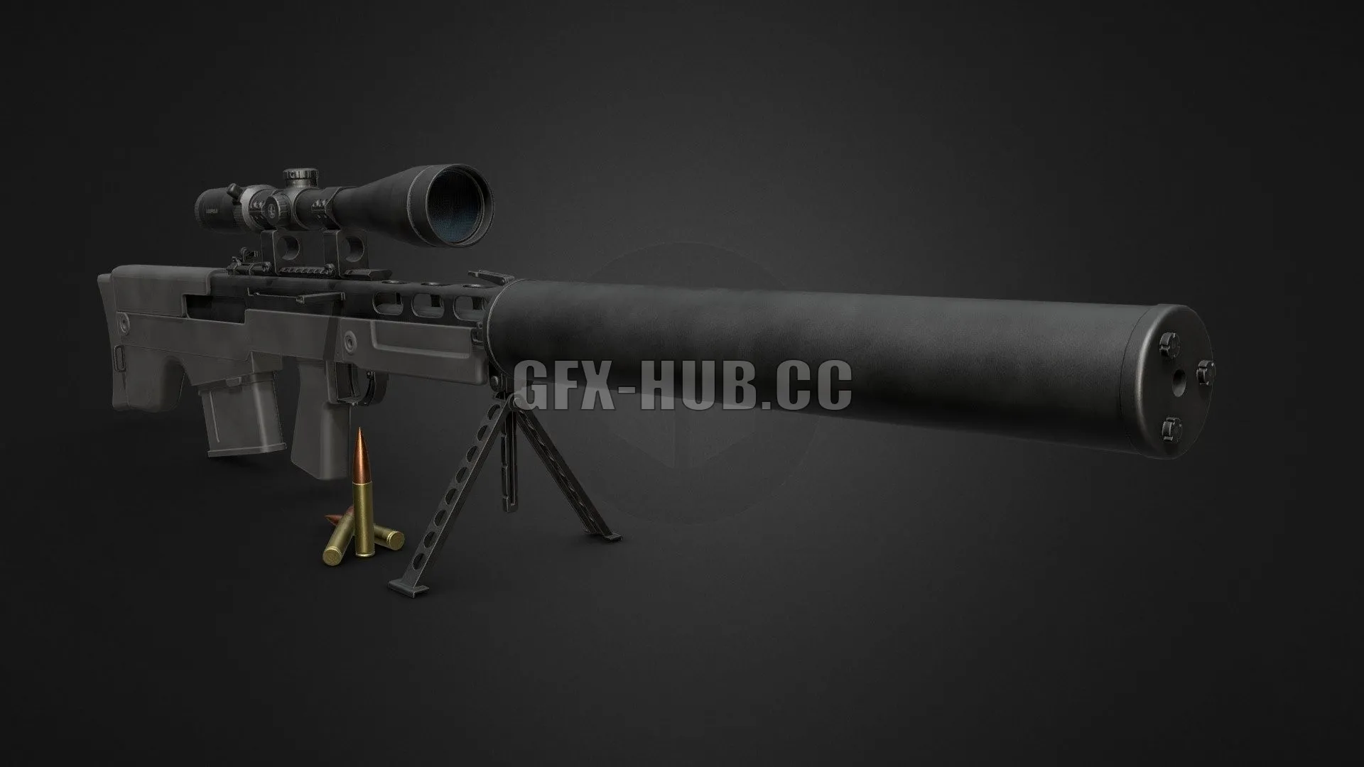 PBR Game 3D Model – VKS sniper rifle