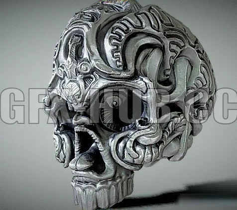 PBR Game 3D Model – Voodoo Skull PBR
