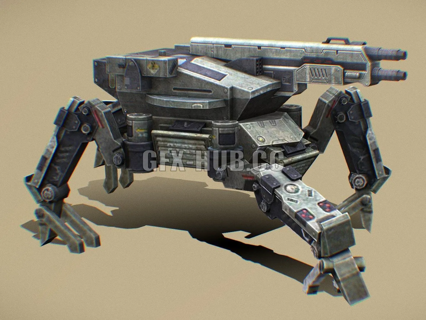 PBR Game 3D Model – War Robot