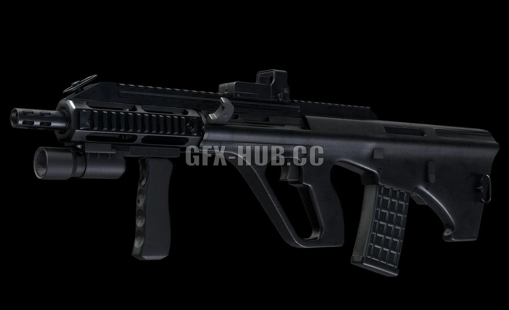 PBR Game 3D Model – AUG A3