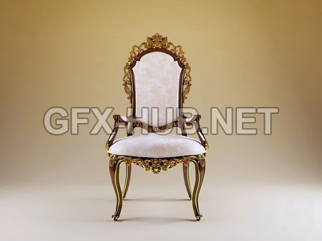 FURNITURE 3D MODELS – Baroque chair